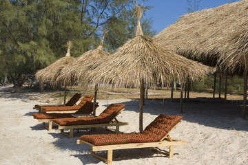Naklejka premium Tropical beach in Cambodia .