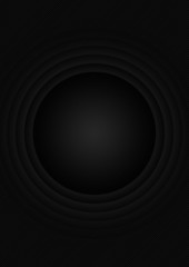 Abstract background black with circles and lines