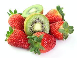 Kiwi and strawberry