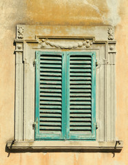 beautifully framed ancient window, Mediterranean, Italy