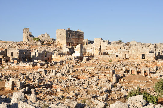 Dead city of Serjilla, Syria