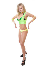 Obraz premium Club dancer women in green