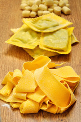 Pappardelle all'uovo, pasta fresca fatta a mano