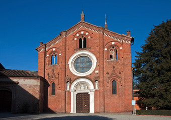 Fototapeta premium Abbazia Viboldone, Milan