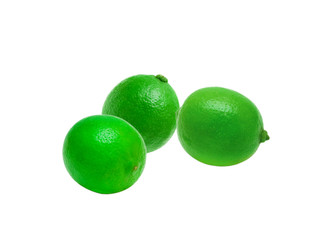 lime isolated on white background