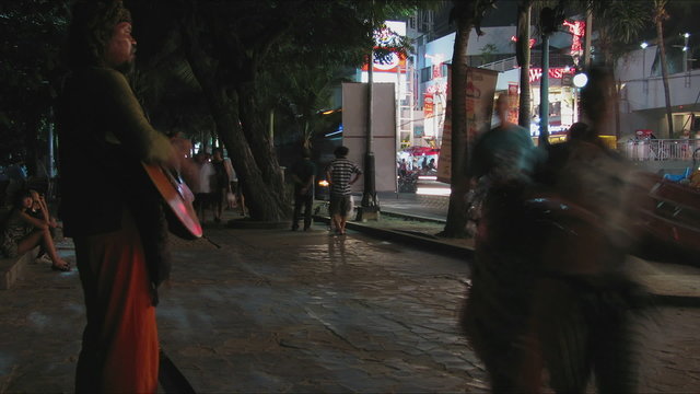 Nightlife in Pattaya. time lapse