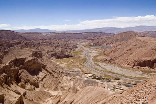 Valle en el desierto de Atacama (Chile)