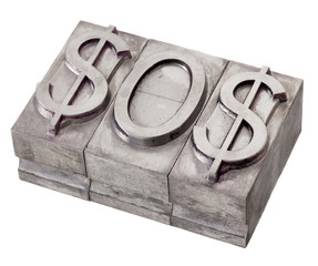 dollar in distress - SOS signal