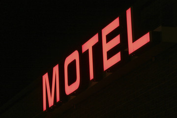 Motel neon signage