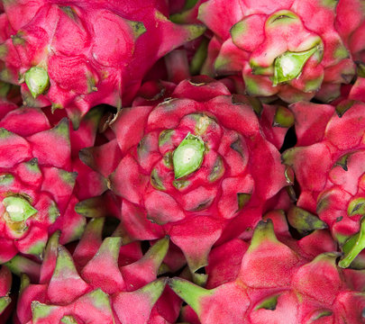 Exotic Thai Fruit. Dragon fruit - Geow Mangon