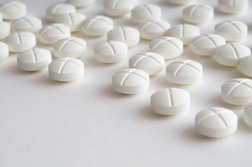 Fototapeta na wymiar Weiße Tabletten