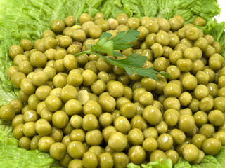 Heap of green peas