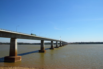 Fototapeta na wymiar Thai-Lao friendship bridge, Thailand
