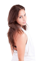 Obraz premium Young and beautiful woman portrait