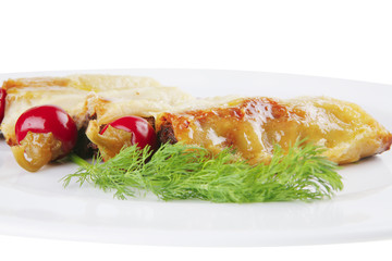 cannelloni and hot peppers