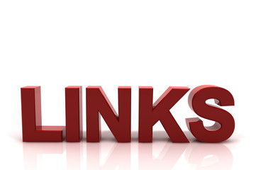 Schriftzug Links rot.