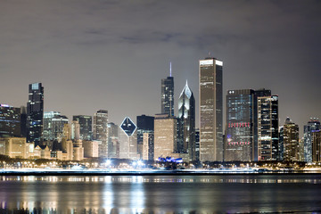 Chicago at Night © maksymowicz