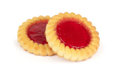 Sweet cookies with jam