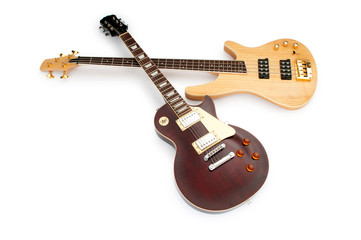 Fototapeta premium Musical guitar isolated on the white background