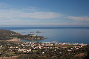 Village de Macinaggio dans le Cap Corse