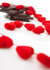 hearts and chocolate