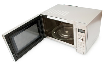 Obraz premium Microwave oven on the table
