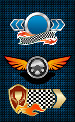 Racing symbols and icons