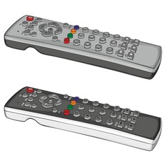 fully editable vector illustration remote control