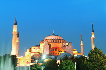 Fototapeta na wymiar Słynny Błękitny Meczet w Stambule