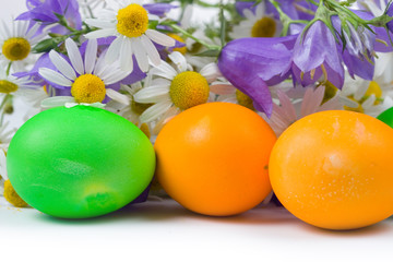 Easter eggs and chamomiles
