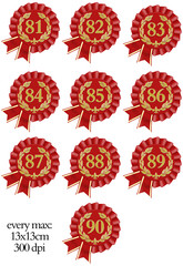 jubiläum 81 90 82 83 84 85 86 87 88 89 90