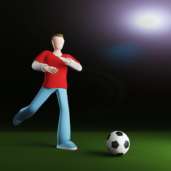 3D soccer - 29712815