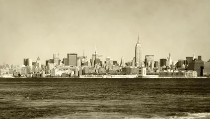 Fototapeten Retro New York City skyline © icholakov