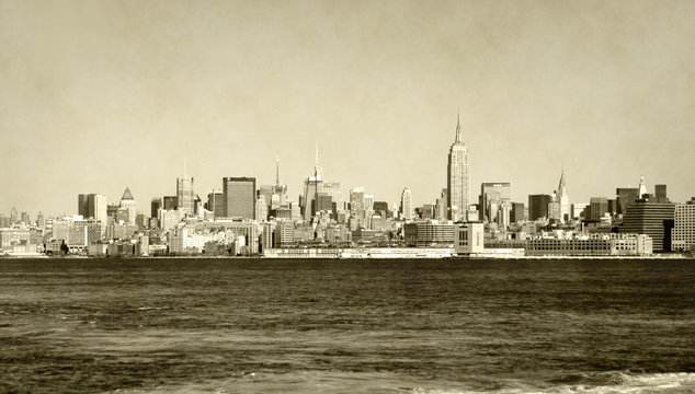 Fototapeta Retro New York City skyline