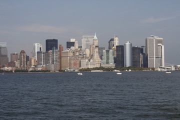 Naklejka premium skyline di downtown