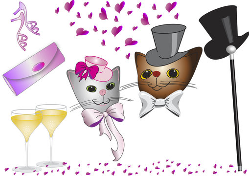 Katzen am Valentinstag - Powered by Adobe