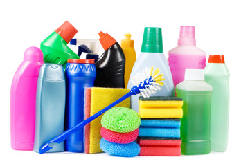 Assortment of means for cleaning isolated