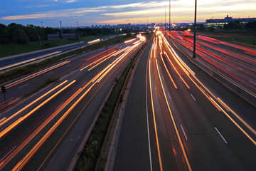 Highway at night
