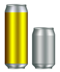 Realistic canisters for cold drinks