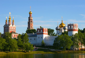 Russian monastery at a lake © mpgriboff