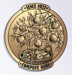 company label with space for Your text