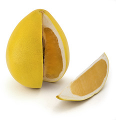 Pomelo lemon isolated on white background