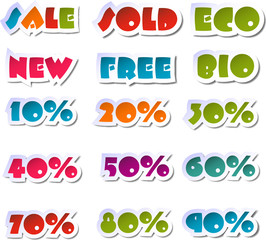 Sale sticker set