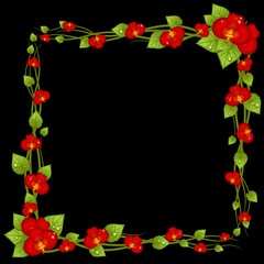 Background with beautiful orchids