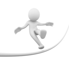 Tightrope walker fail