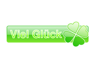 Banner Viel Glück grün
