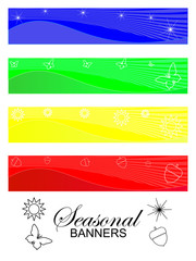Fototapeta na wymiar Seasonal banners