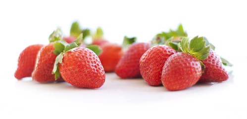 Fototapeta na wymiar Strawberries on white