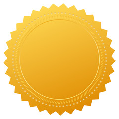 Vector illustration of golden guarantee label