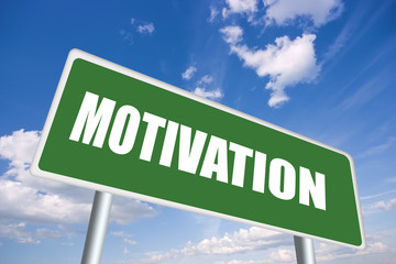 Illustration of motivation sign